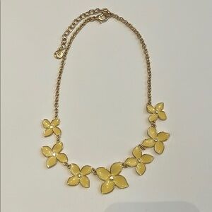 Gloria Vanderbilt Yellow Flower Necklace